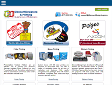 Tablet Screenshot of discountdesigning.com